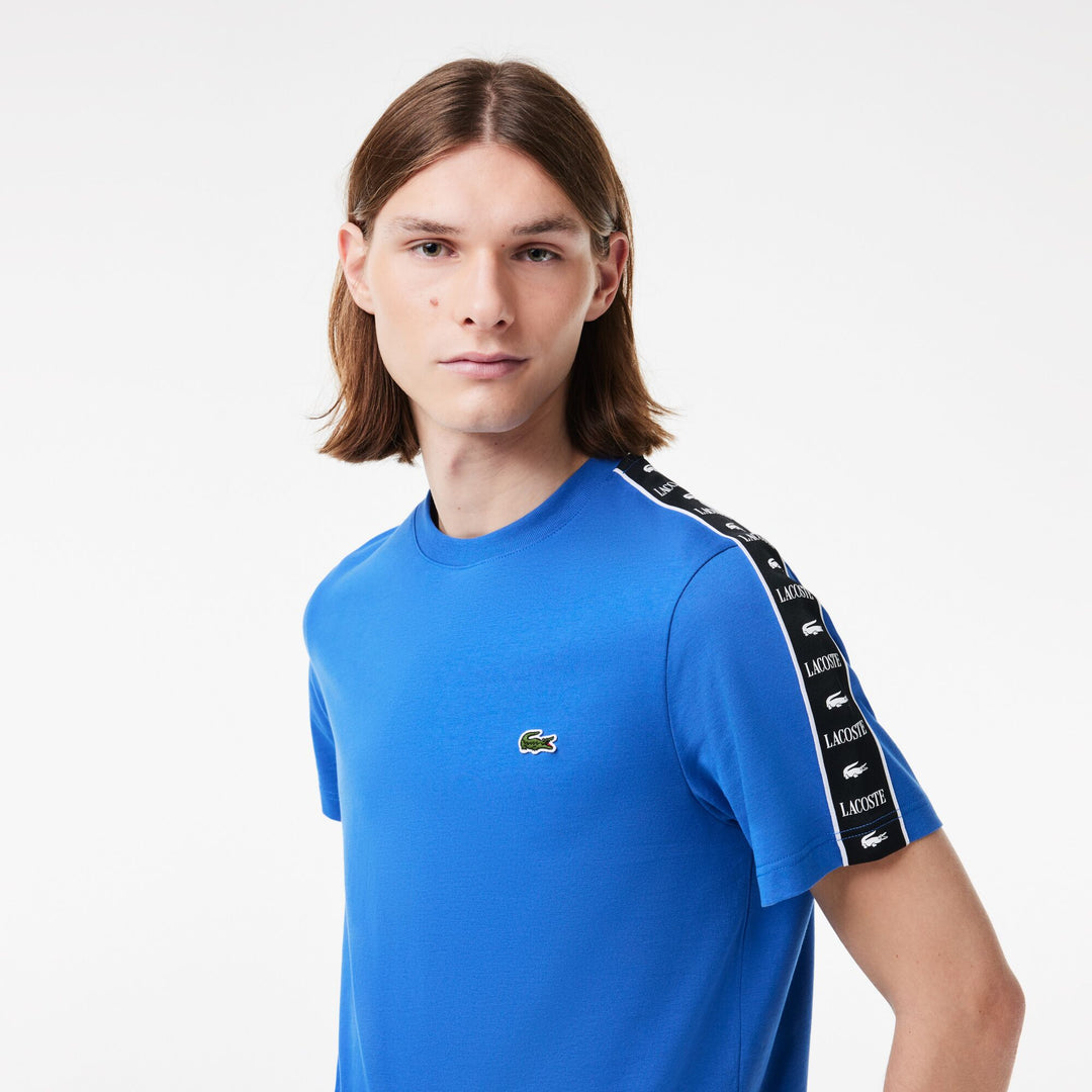 Cotton Jersey Logo Stripe T-shirt - TH7404