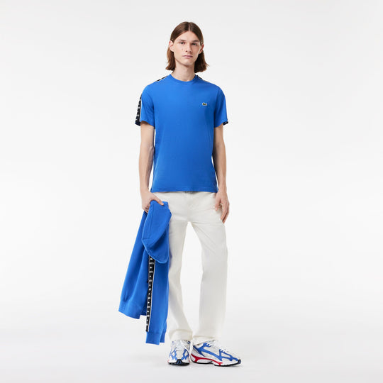 Cotton Jersey Logo Stripe T-shirt - TH7404