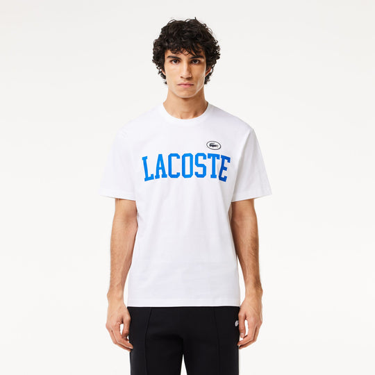 Cotton Contrast Print and Badge T-shirt - TH7411