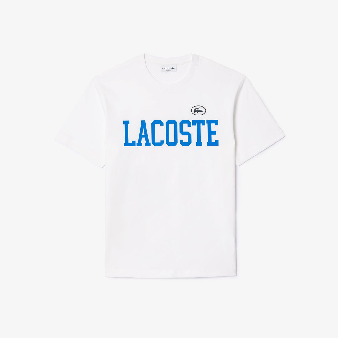 Cotton Contrast Print and Badge T-shirt - TH7411
