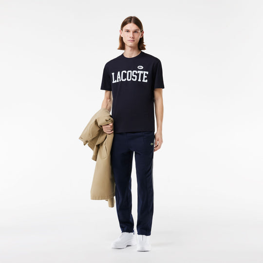 Cotton Contrast Print and Badge T-shirt - TH7411