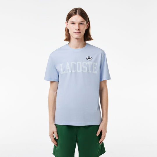 Cotton Contrast Print and Badge T-shirt - TH7411