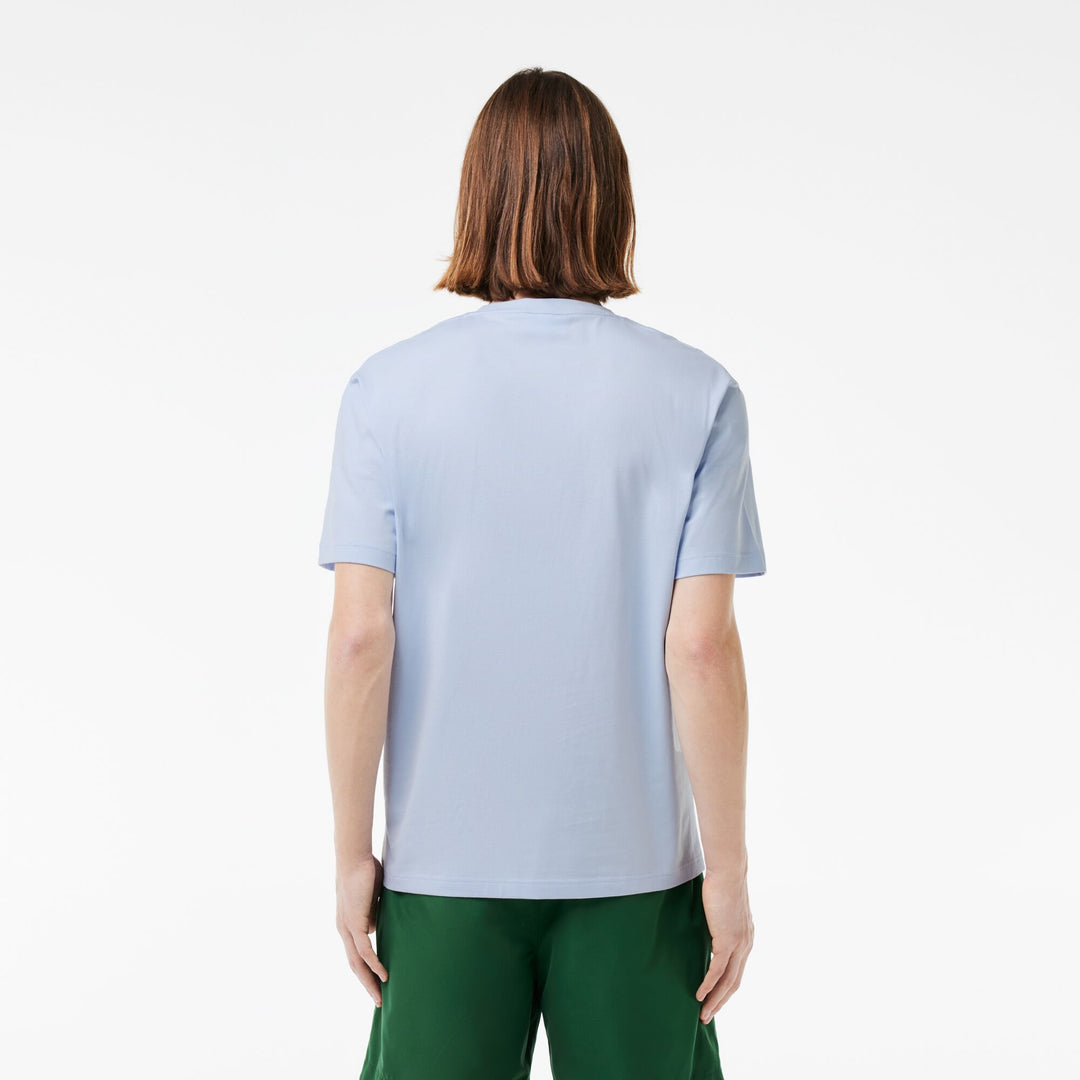 Cotton Contrast Print and Badge T-shirt - TH7411