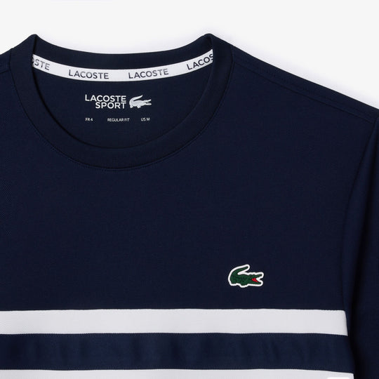 Ultra-Dry Logo Stripe Pique Tennis T-shirt - TH7515