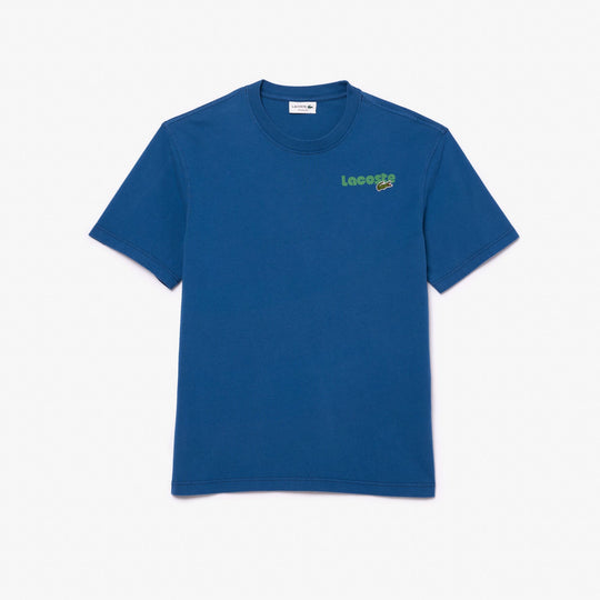 Washed Effect Ombré Lacoste Print T-shirt - TH7544