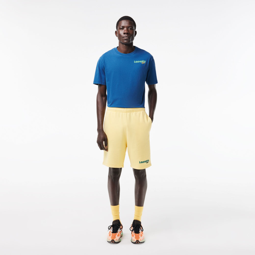 Washed Effect Ombré Lacoste Print T-shirt - TH7544