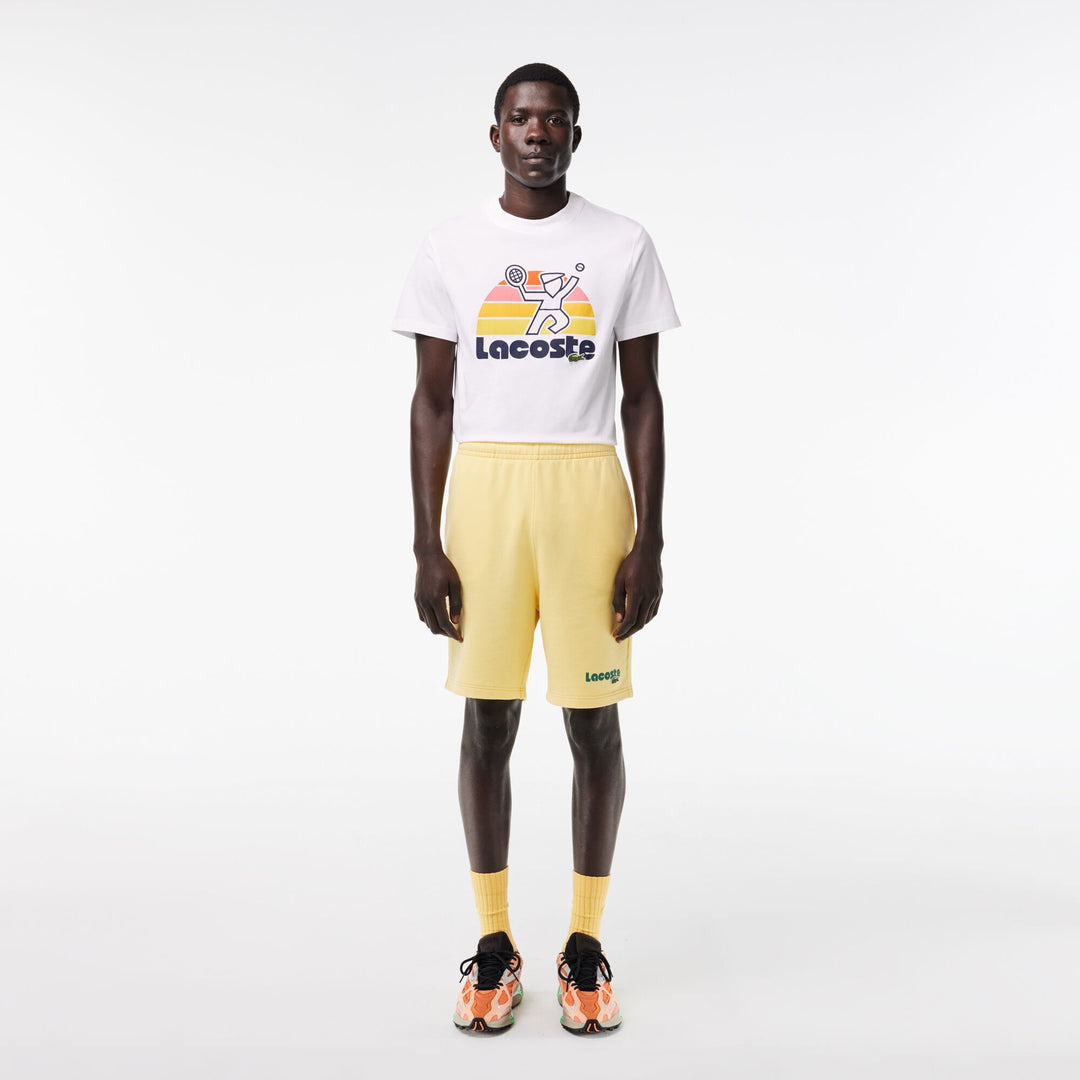 Washed Effect Tennis Print T-shirt  - TH8567