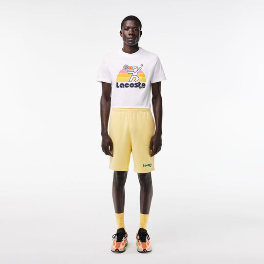 Washed Effect Tennis Print T-shirt  - TH8567