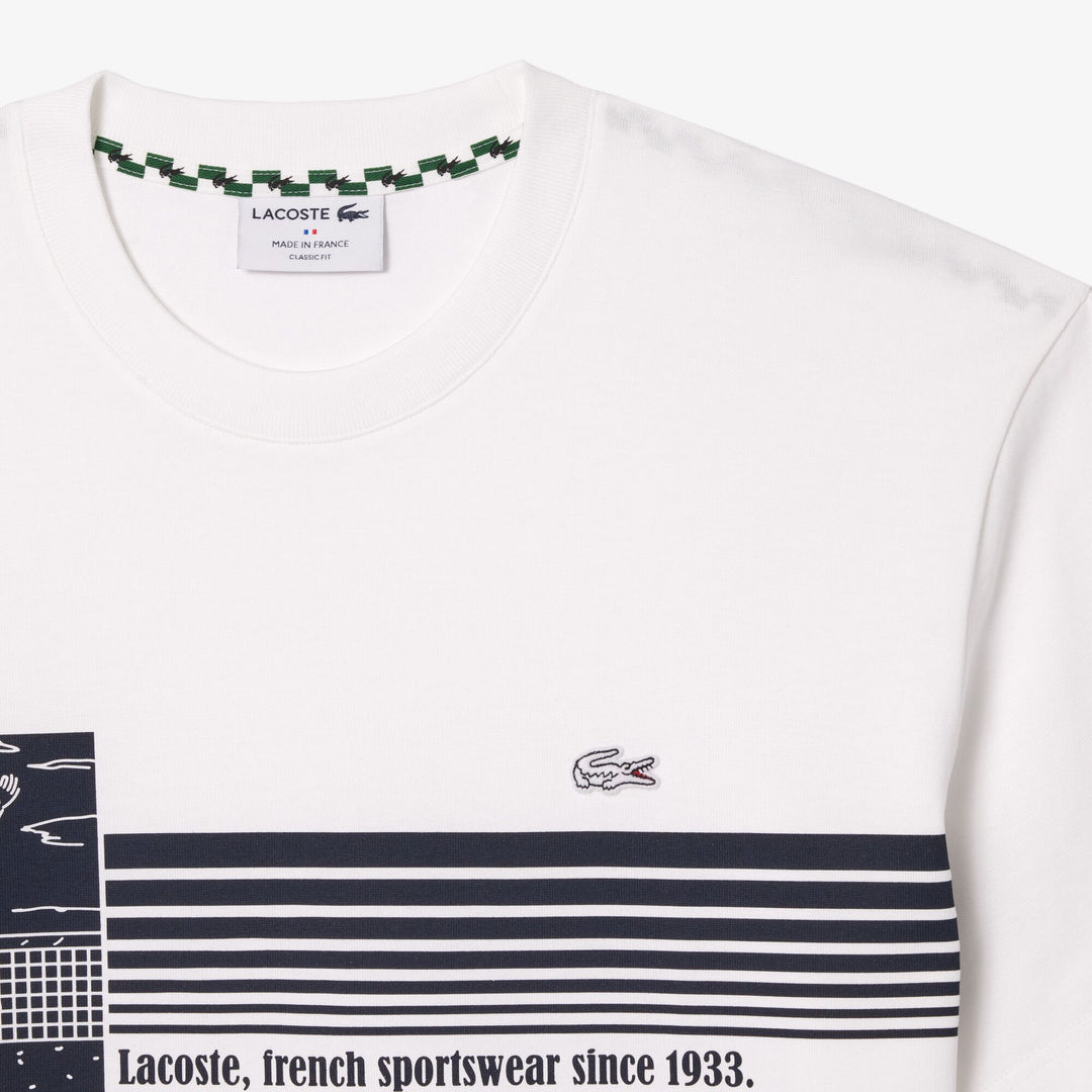French Made Tennis Print Heavy T-shirt - TH9426 - MYHOLDAL LEBANON
