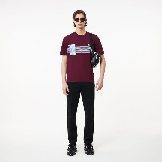 French Made Tennis Print Heavy T-shirt - TH9426 - MYHOLDAL LEBANON