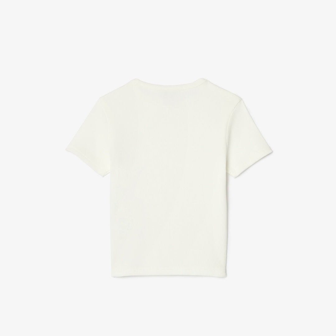 Ribbed Cotton Crew Neck T-shirt - TJ7316