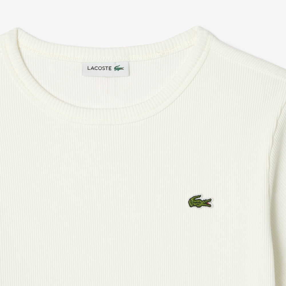 Ribbed Cotton Crew Neck T-shirt - TJ7316