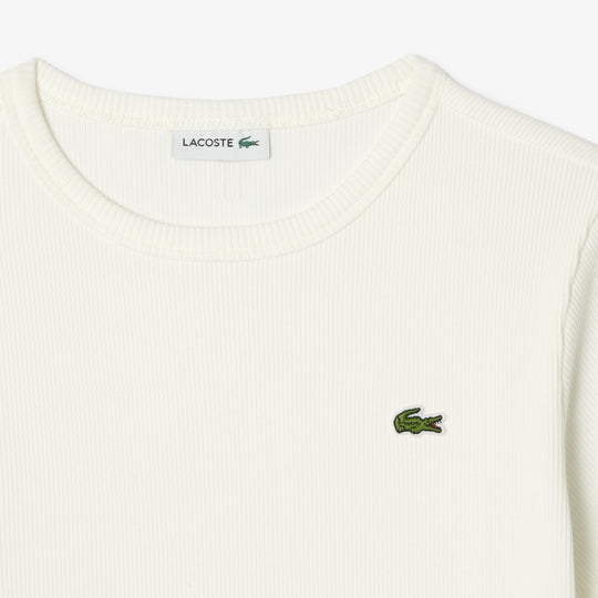 Ribbed Cotton Crew Neck T-shirt - TJ7316