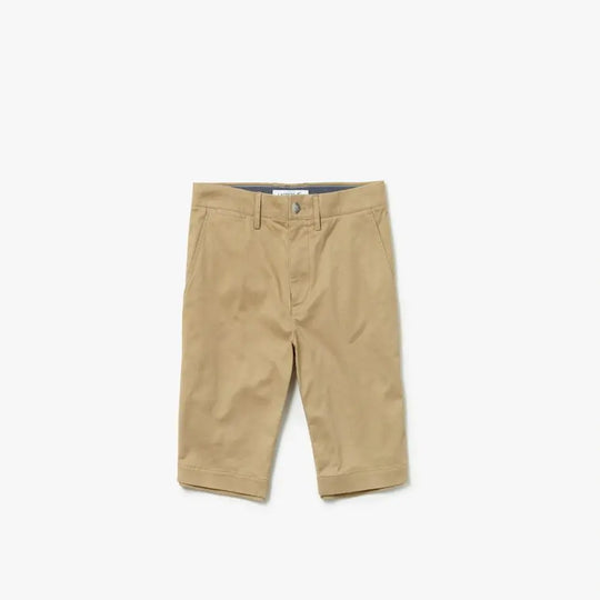 Men's Slim Fit Stretch Gabardine Bermuda Shorts