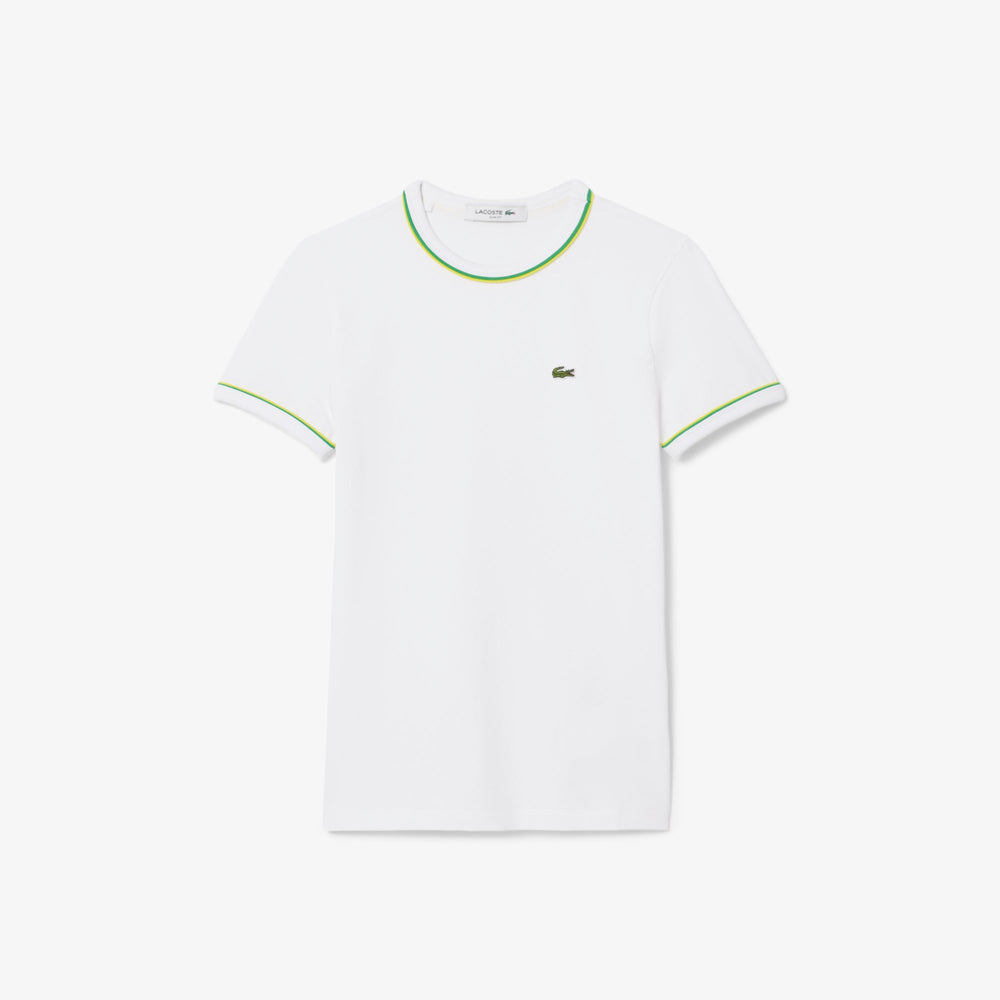 Contrast Accent Jersey T-shirt-TF0347