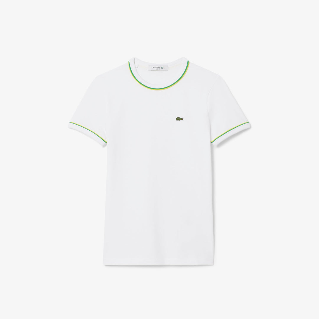 Contrast Accent Jersey T-shirt-TF0347