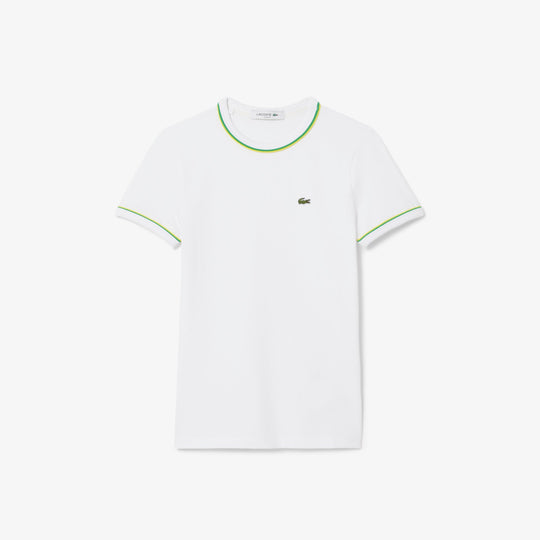 Contrast Accent Jersey T-shirt-TF0347