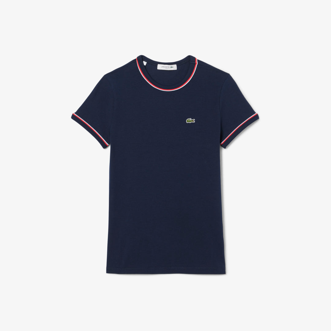 Contrast Accent Jersey T-shirt - TF0347