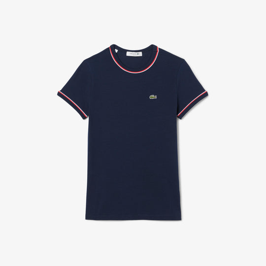 Contrast Accent Jersey T-shirt - TF0347