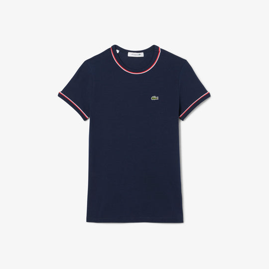Contrast Accent Jersey T-shirt - TF0347