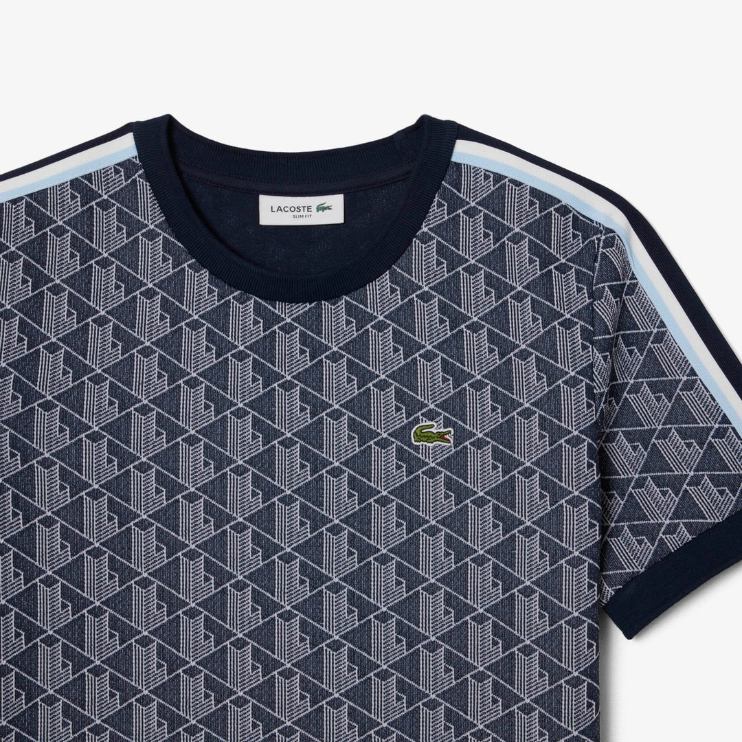 Slim Fit Monogram Jacquard T-shirt - TF3244