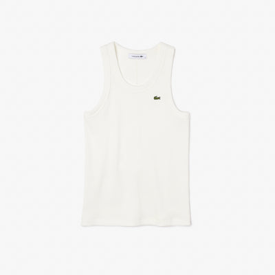 Shop The Latest Collection Of Lacoste Women’S Lacoste Slim Fit Organic Cotton Tank Top - Tf5388 In Lebanon