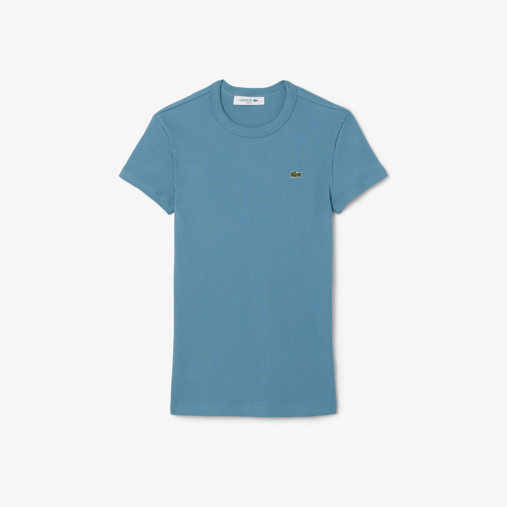 Slim Fit Ribbed Cotton T-shirt - TF5538