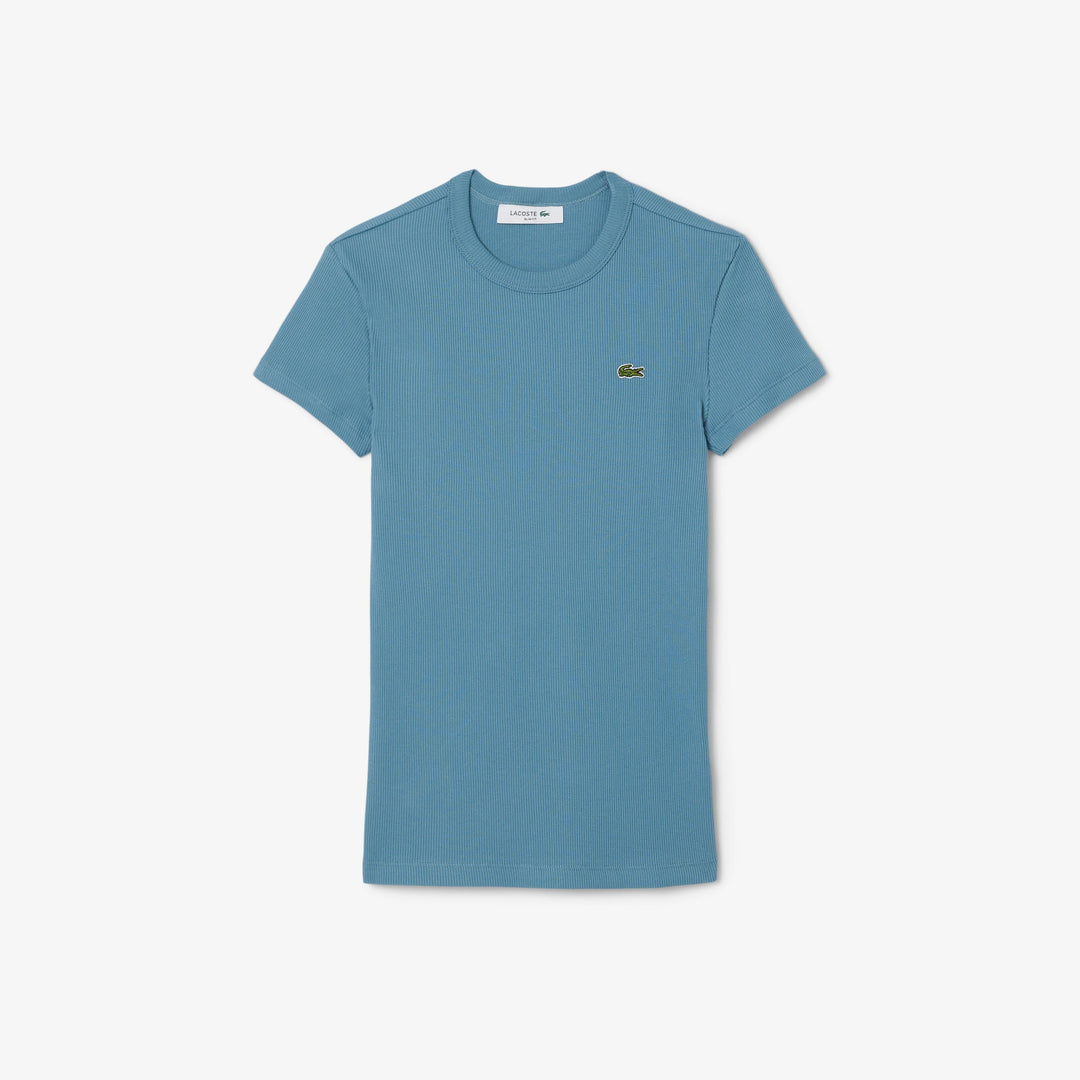 Slim Fit Ribbed Cotton T-shirt - TF5538