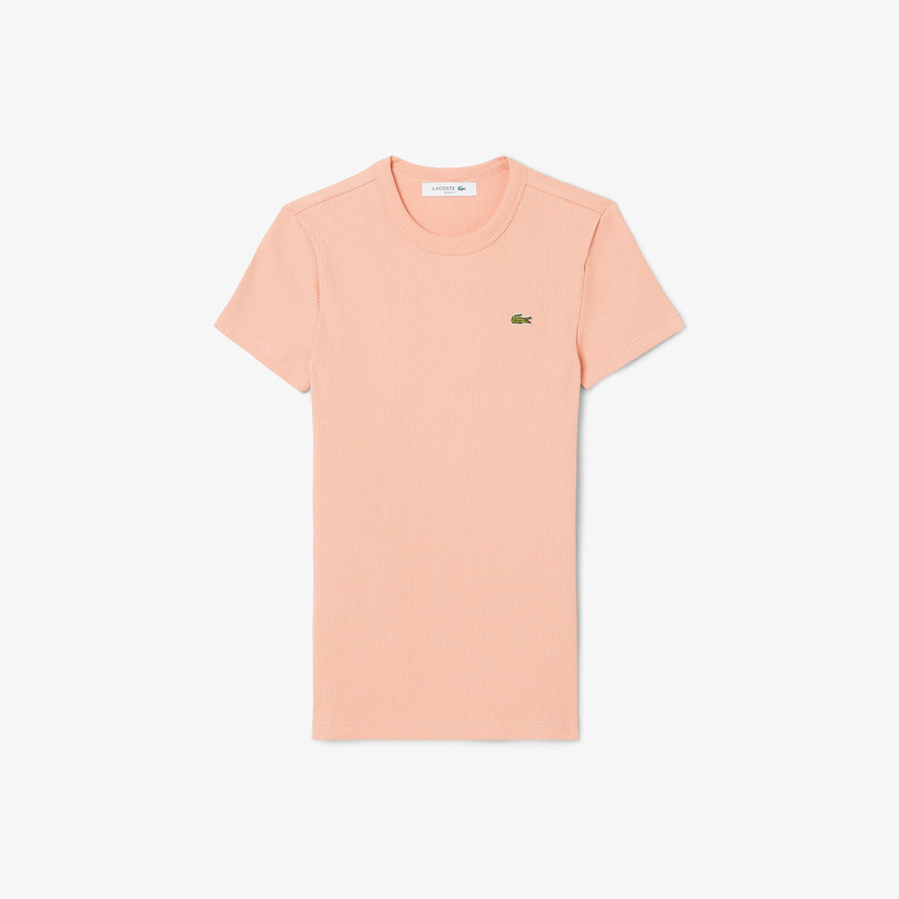 Slim Fit Ribbed Cotton T-shirt - TF5538