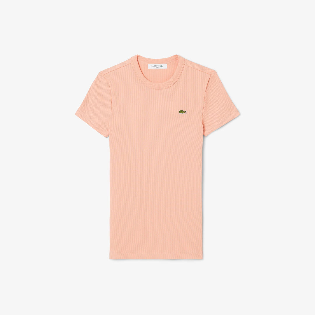 Slim Fit Ribbed Cotton T-shirt - TF5538