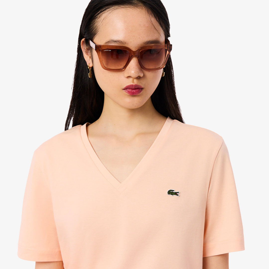 Relaxed Fit Soft Cotton V Neck T-shirt - TF7300 - MYHOLDAL LEBANON