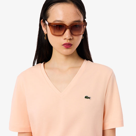 Relaxed Fit Soft Cotton V Neck T-shirt - TF7300 - MYHOLDAL LEBANON