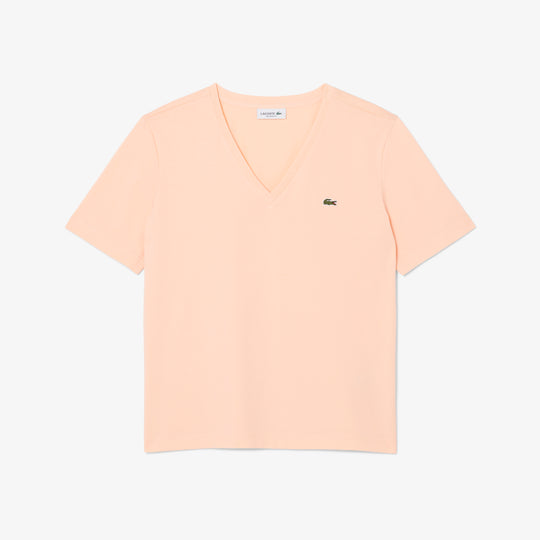 Relaxed Fit Soft Cotton V Neck T-shirt - TF7300 - MYHOLDAL LEBANON