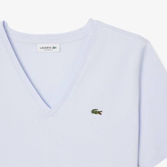 Relaxed Fit Soft Cotton V Neck T-shirt - TF7300