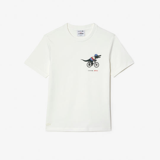 Shop The Latest Collection Of Lacoste Women’S Lacoste X Netflix Organic Cotton Jersey T-Shirt - Tf7349 In Lebanon
