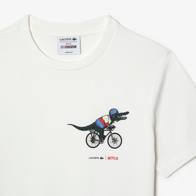 Women’s Lacoste x Netflix Organic Cotton Jersey T-shirt - TF7349