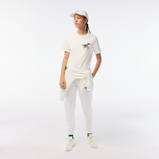 Women’S Lacoste X Netflix Organic Cotton Jersey T-Shirt - Tf7349