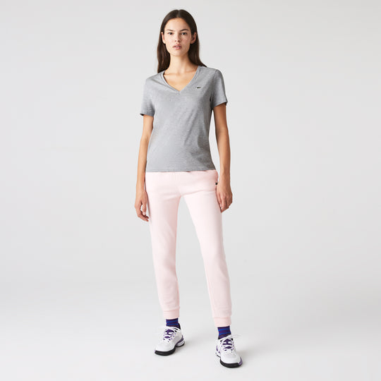 Women's V-Neck Loose Fit Cotton T-Shirt - TF8392