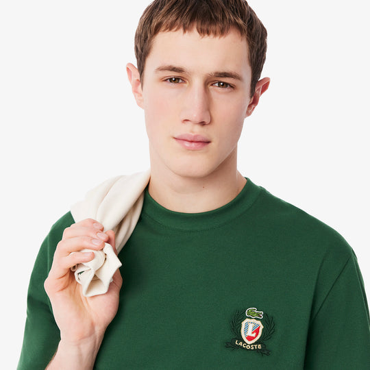 Embroidered Badge Pique T-shirt - TH0025