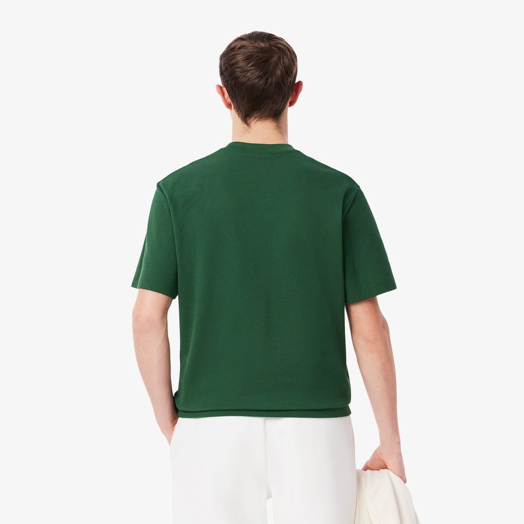 Embroidered Badge Pique T-shirt - TH0025