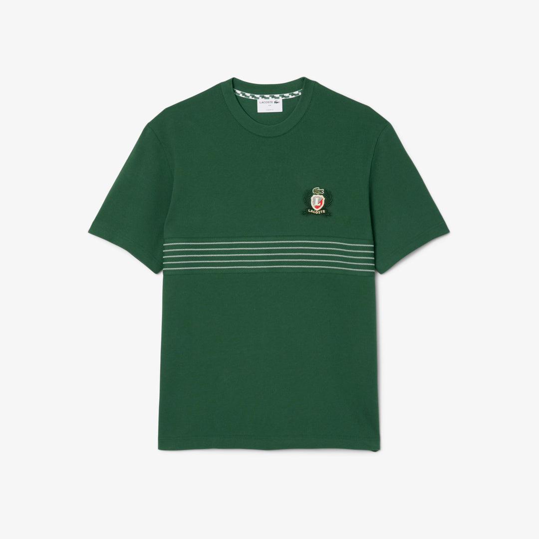 Embroidered Badge Pique T-shirt - TH0025
