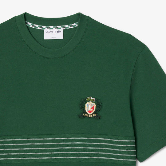 Embroidered Badge Pique T-shirt - TH0025
