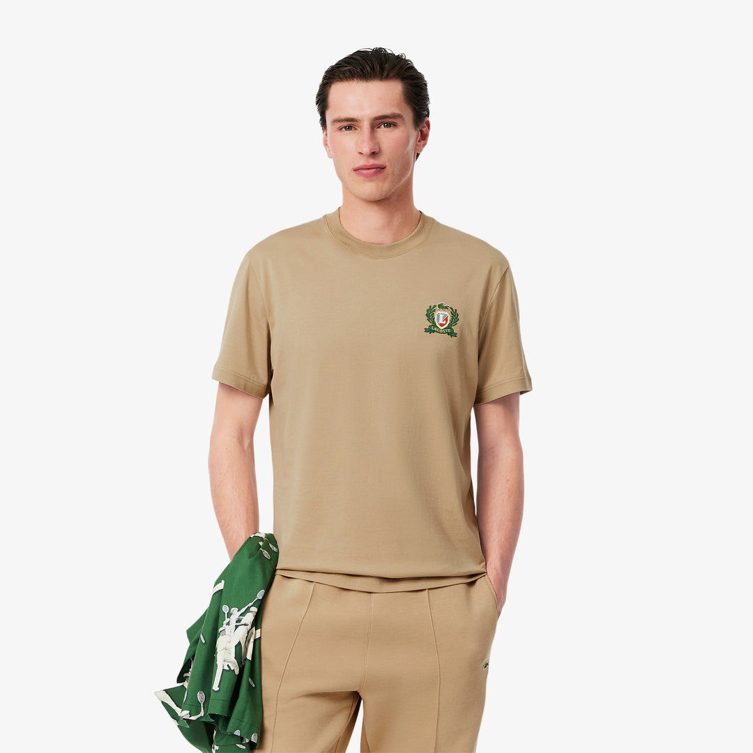 French Made Embroidered Badge T-shirt - TH0027
