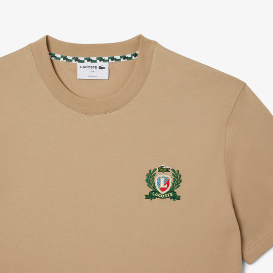 French Made Embroidered Badge T-shirt - TH0027