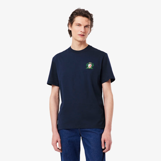 French Made Embroidered Badge T-shirt - TH0027