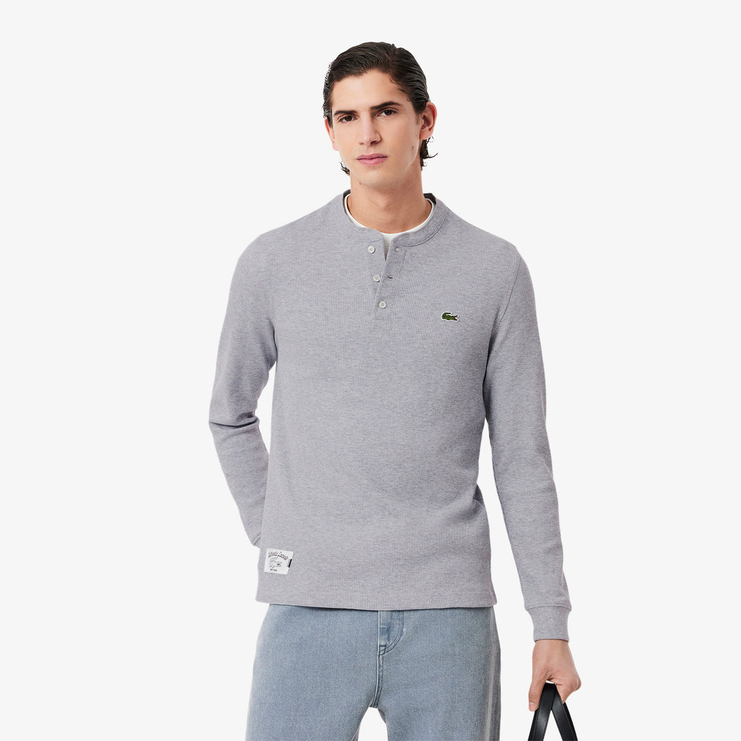 Long Sleeved Waffle Knit T-shirt - TH0035