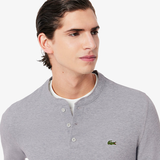 Long Sleeved Waffle Knit T-shirt - TH0035