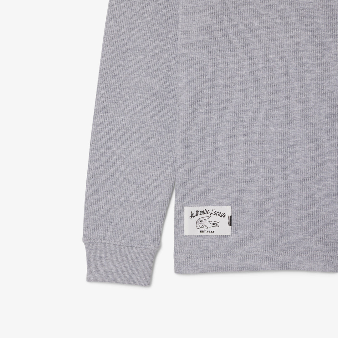 Long Sleeved Waffle Knit T-shirt - TH0035