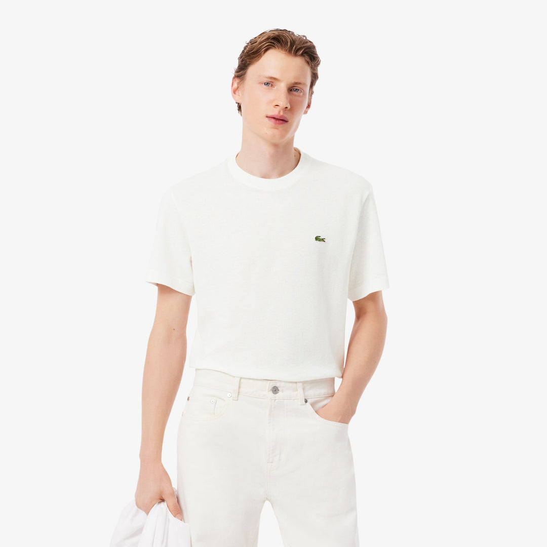 Heavy Cotton and Linen Piqué T-shirt - TH0629