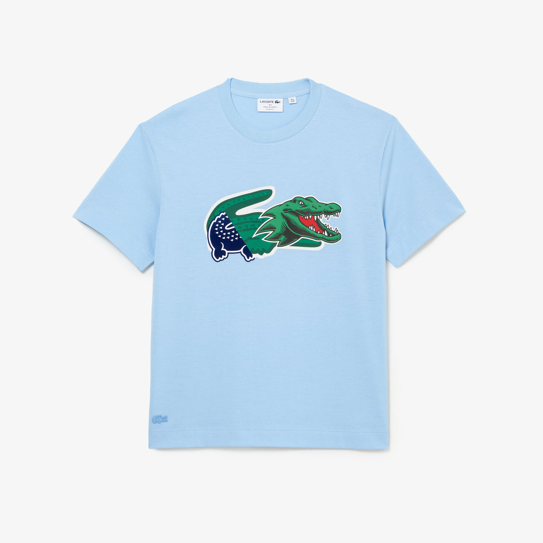 Men's Holiday Relaxed Fit Oversized Crocodile T-Shirt